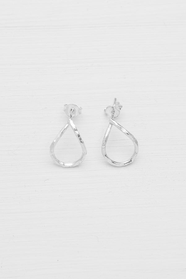 LOOP SMALL FROSTED EARRINGS