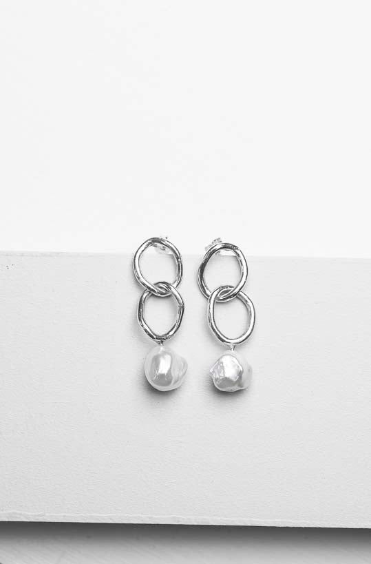 LILLEBROR DOUBLE SMALL STUDS PEARL